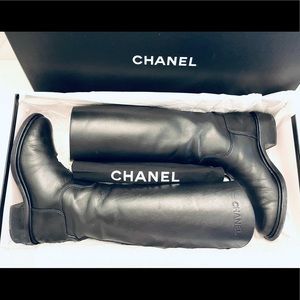 AUTHENTIC Chanel Riding Boots